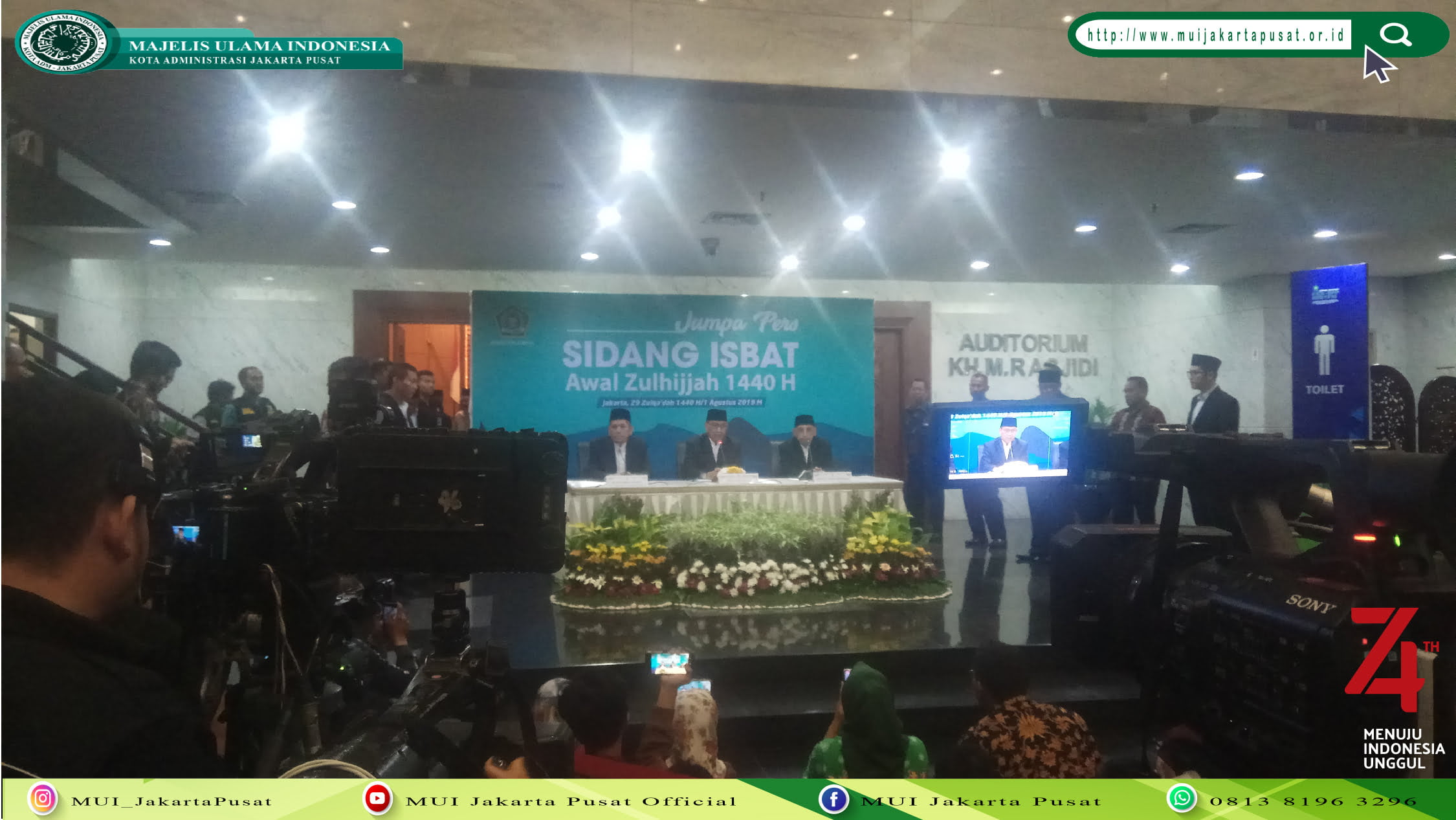 Penetapan Awal Dzulhijjah 1440 H Jatuh Hari Jumat Wage