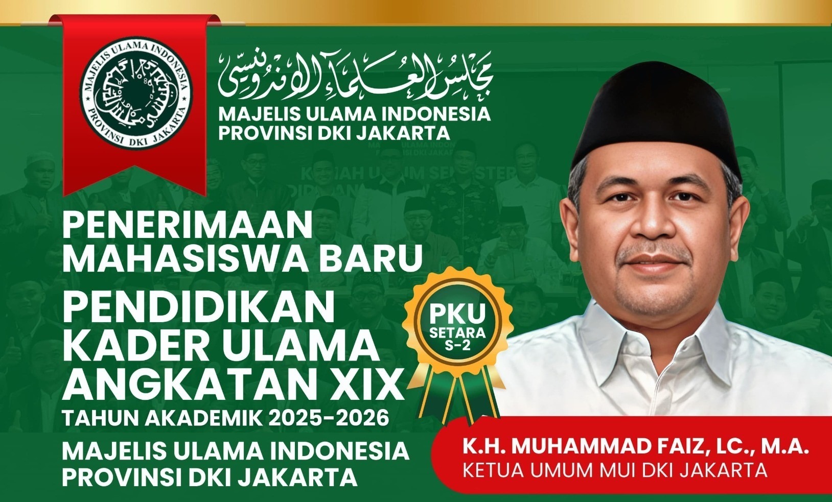 Penerimaan Mahasiswa Baru PKU XIX MUI DKI Jakarta