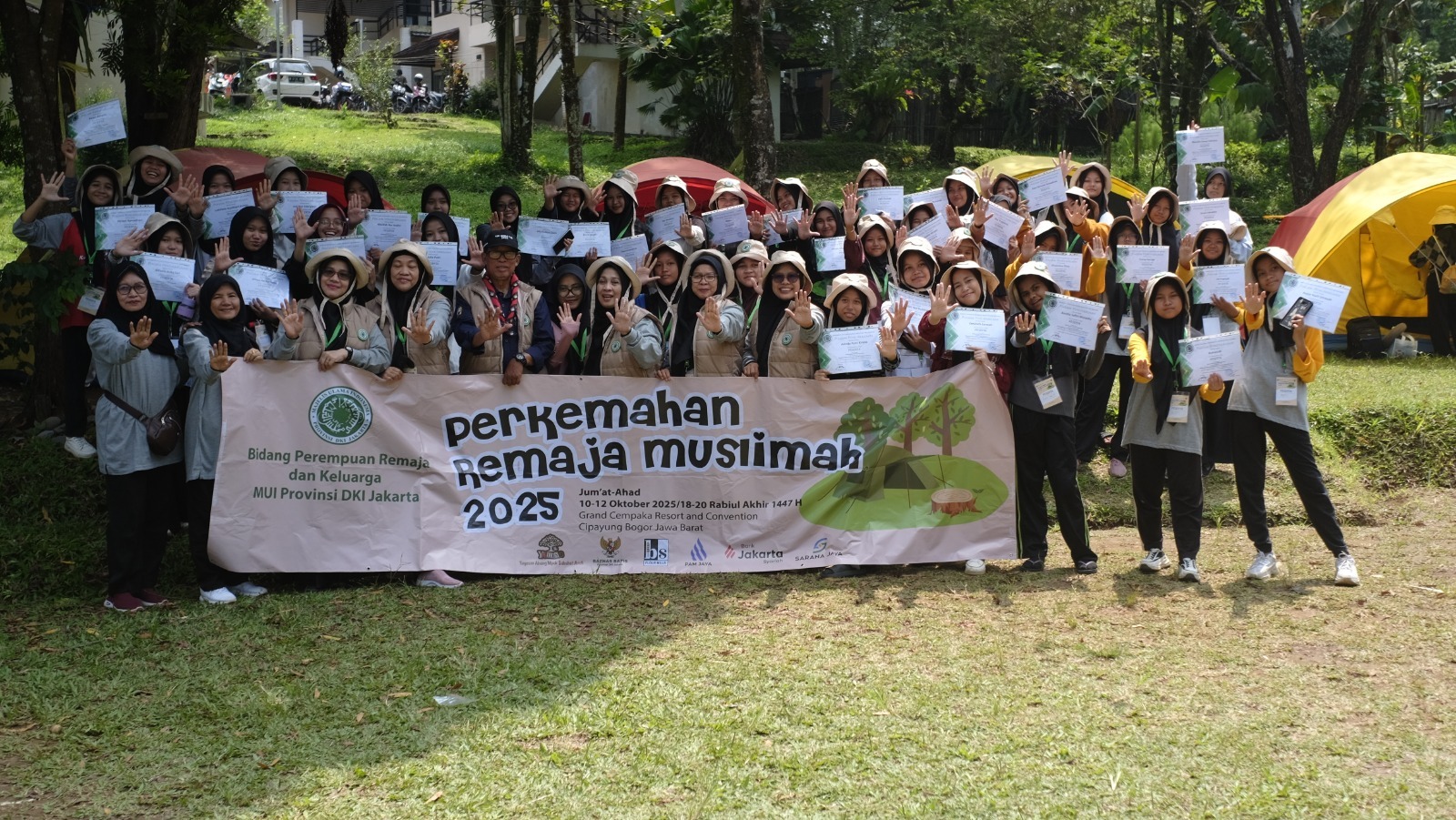 MUI DKI Jakarta Gelar Perkemahan Remaja Muslimah 2025: Bentuk Generasi Tangguh, Sehat, dan Visioner